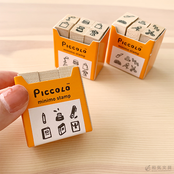 プレイン Plain 直物生活文具 ミニモスタンプセット Minimo Stamp Set Piccolo 101 Piccolo 102 Piccolo 103 通販 文房具の和気文具